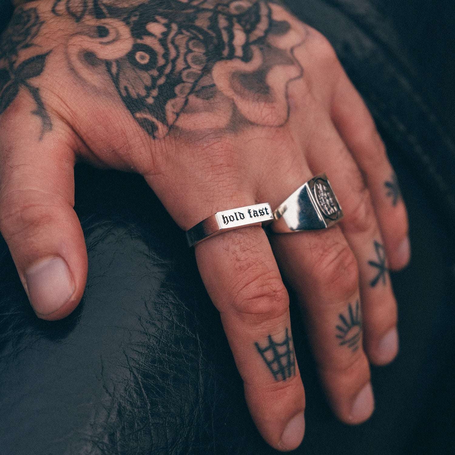 hand showing ring