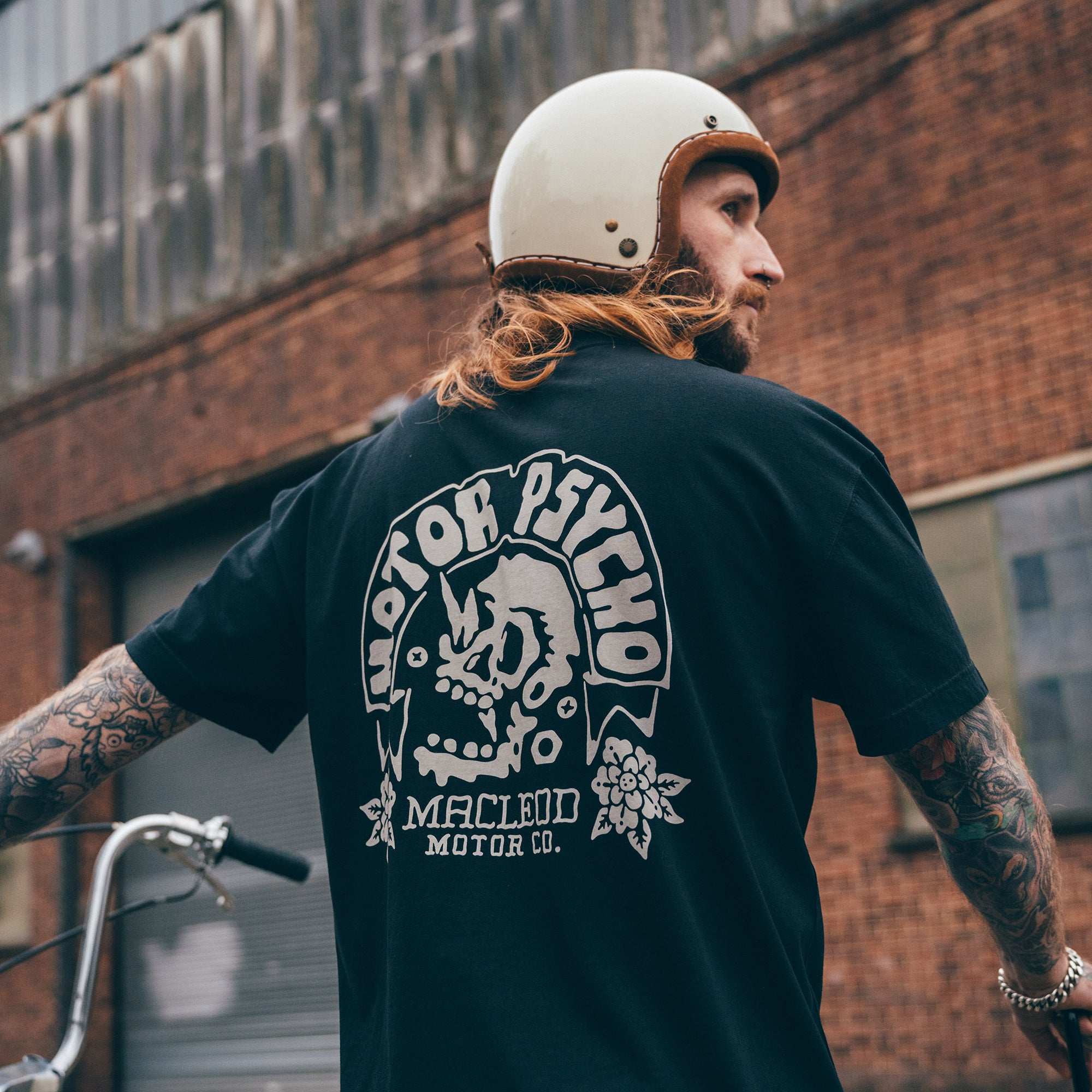 showing back of t shirt
